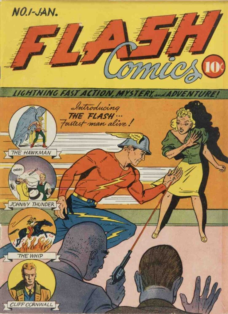 flash 1 golden age comic cover 1940
