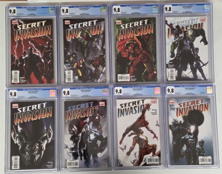 SECRET INVASION (2008) #1 2 3 4 5 6 7 8 CGC GRADED 9.8 MARVEL COMIC FULL RUN LOT auction from Neat Stuff Collectibles