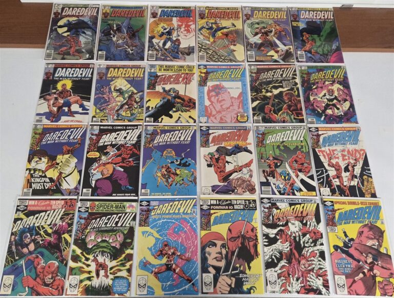 DAREDEVIL #158-181 FULL RUN LOT 168 1st Elektra Death Frank Miller Avg NM 9.4 auction from Neat Stuff Collectibles