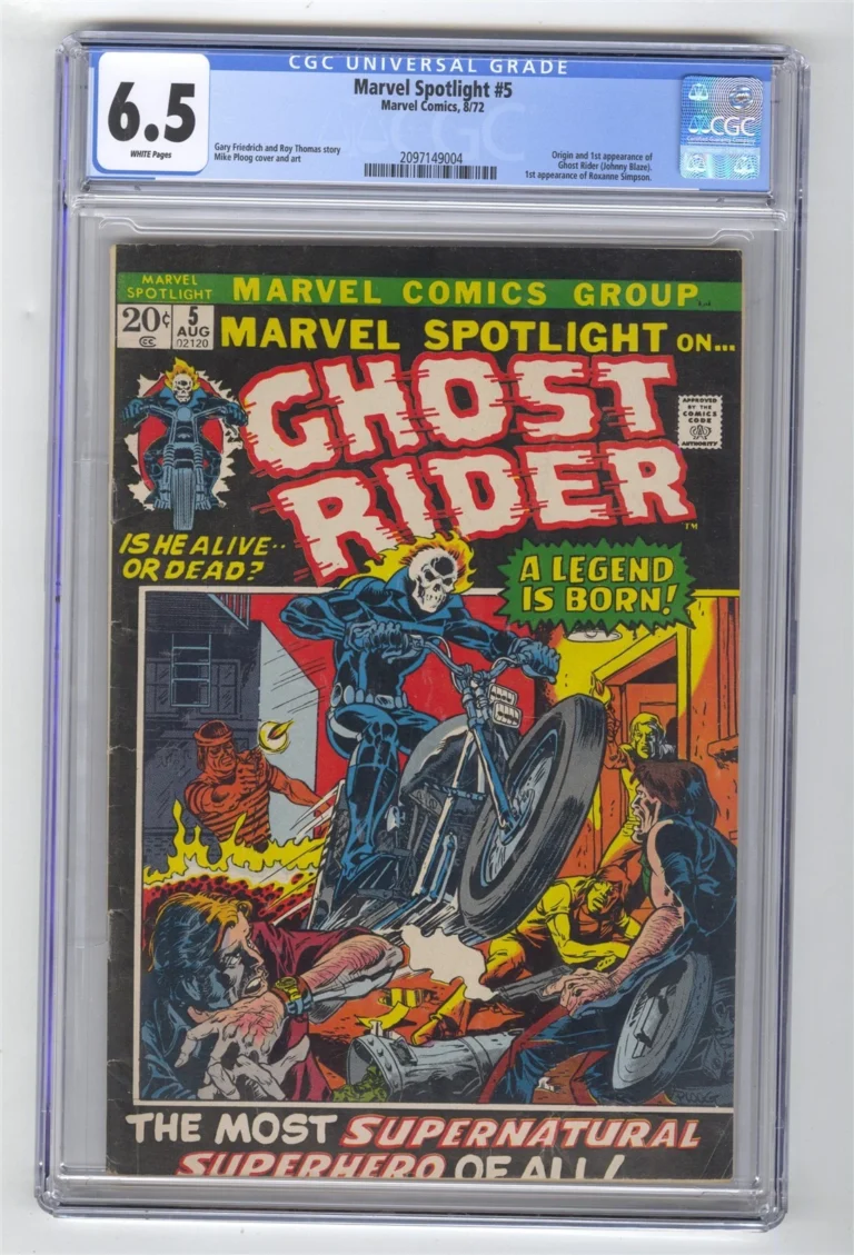 MARVEL SPOTLIGHT #5 CGC 6.5 WHITE PAGES 1ST GHOST RIDER JOHNNY BLAZE KEY 1972