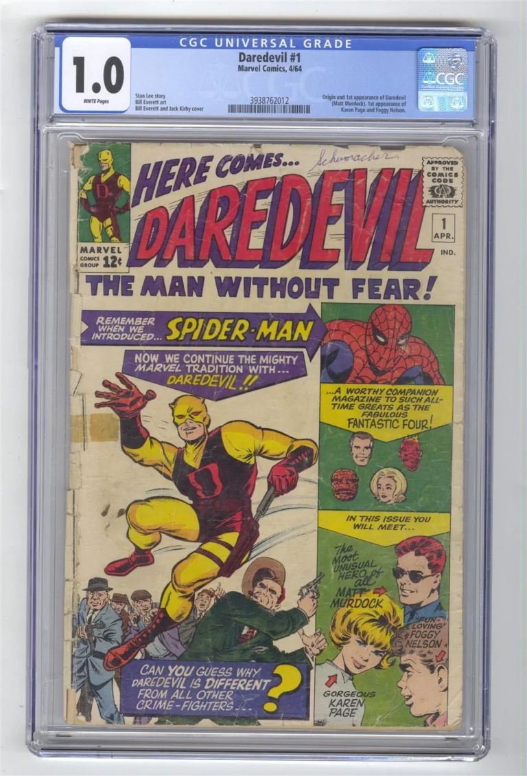 DAREDEVIL #1 CGC 1.0 WHITE PAGES 1ST DAREDEVIL MATT MURDOCK 1964 MARVEL KEY