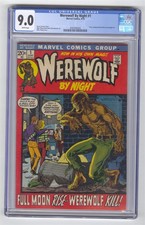 WEREWOLF BY NIGHT #1 CGC 9.0 WHITE PAGES 1972 MARVEL MIKE PLOOG BRONZE AGE auction from Sparkle City Comics