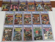 Lot of (16) ALL CGC VINTAGE 1960s/80s HORROR COMICS Phantom Stranger 1 Man-Thing auction from Neat Stuff Collectibles