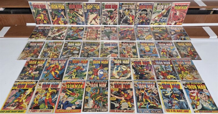 Iron Man #2-54 Marvel Comic Partial Run Lot 43 1st Guardsman Avg VG 4.0 auction from Neat Stuff Collectibles
