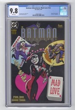 BATMAN ADVENTURES MAD LOVE CGC 9.8 WHITE PAGES HARLEY QUINN ORIGIN DINI TIMM auction from Sparkle City Comics