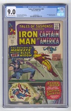 TALES OF SUSPENSE #64 CGC 9.0 1965 1ST BLACK WIDOW COSTUME IRON MAN HAWKEYE auction from Sparkle City Comics