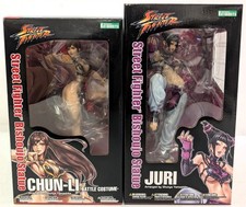 KOTOBUKIYA Street Fighter Lot of (2) Bishoujo Statues Chun-Li Juri NEW auction from Neat Stuff Collectibles